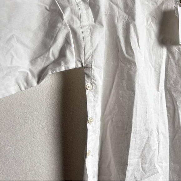 J.Crew Ciel Top in Cotton Poplin White XS w belt NEW! - Picture 5 of 13